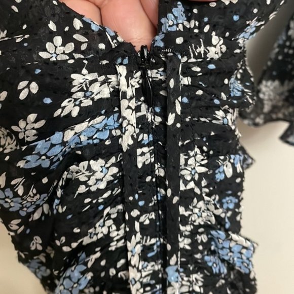 Floral V-Neck Ruffle Dress - Picture 10 of 14